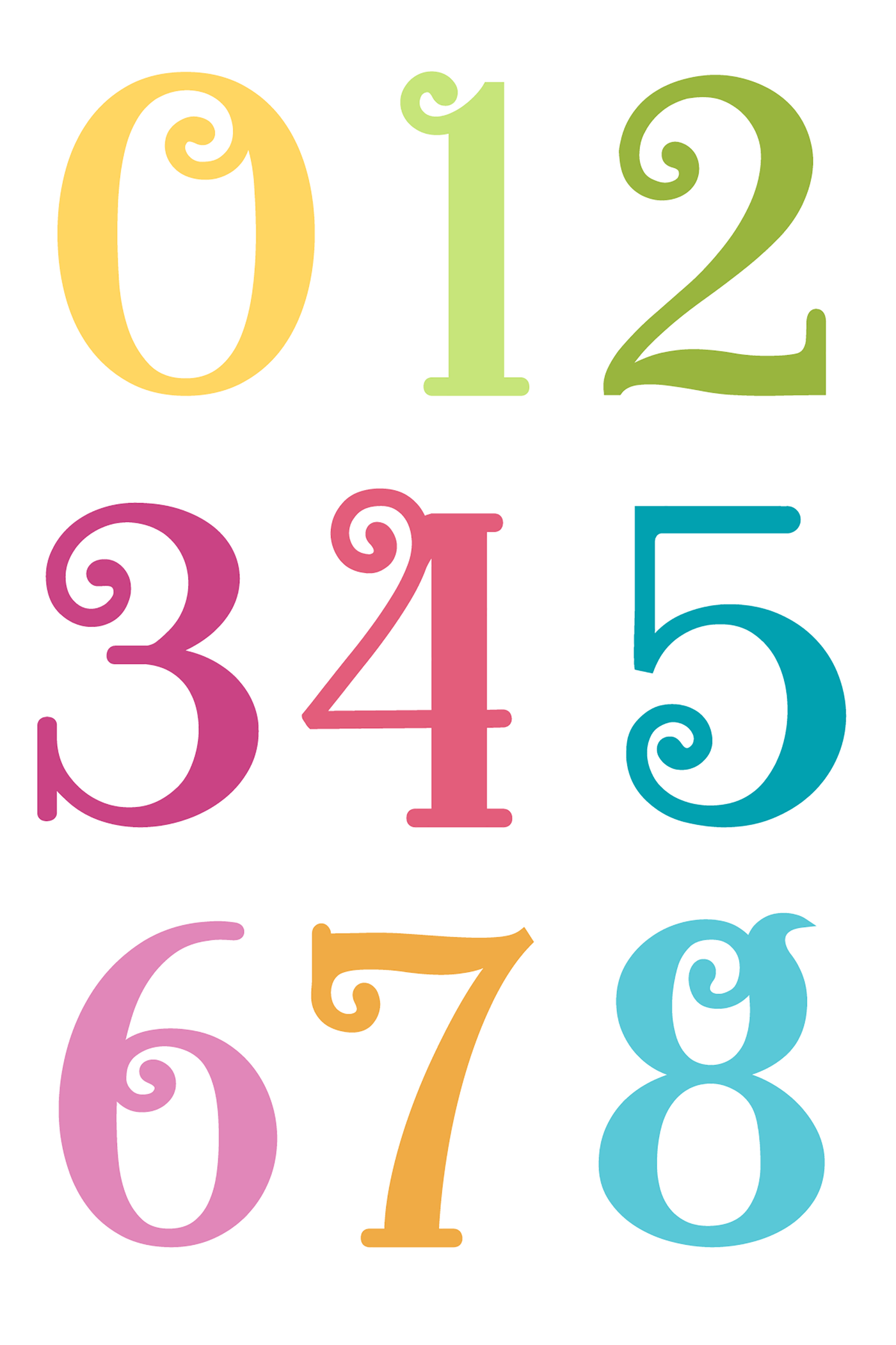 Kringle Numbers Jumbo 4x6 Stamps