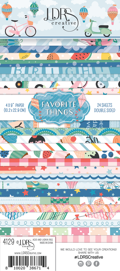 Favorite Things 4x9 Paper Pack