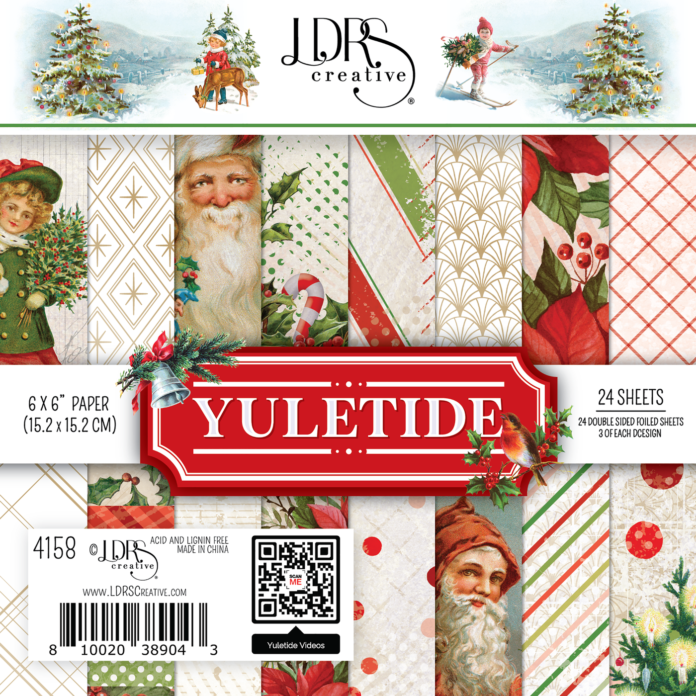 Yuletide 6x6 Paper Pack