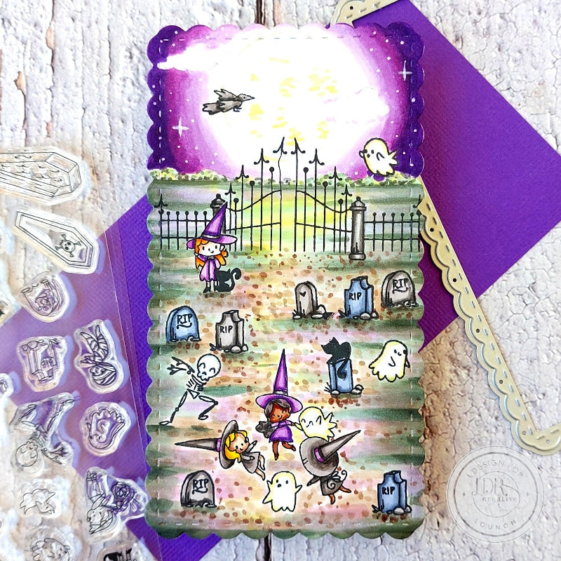 Graveyard Ghouls Pocket Pals 4x6 Stamps