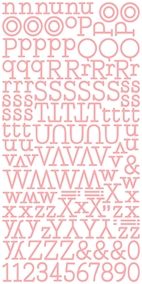 Lovely Watercolor Large Puffy Alpha Stickers