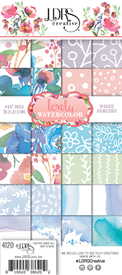 Lovely Watercolor 4x9 Paper Pack