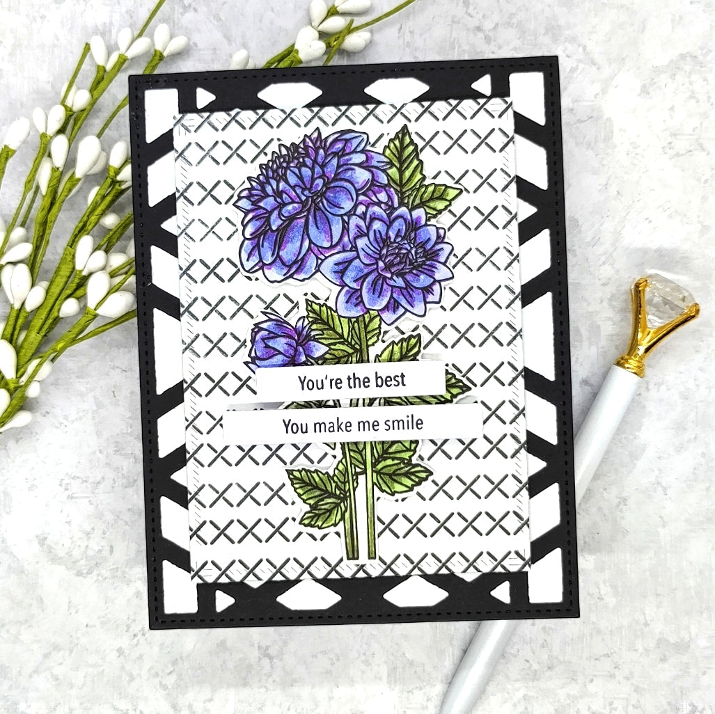 Dahlia 4x6 Stamps