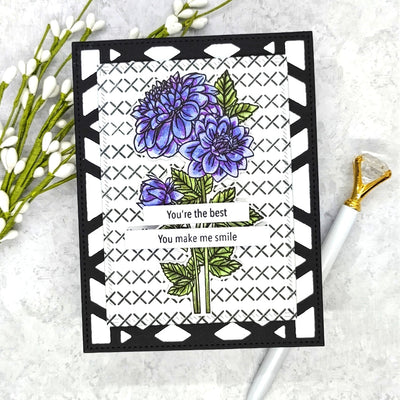 Dahlia 4x6 Stamps