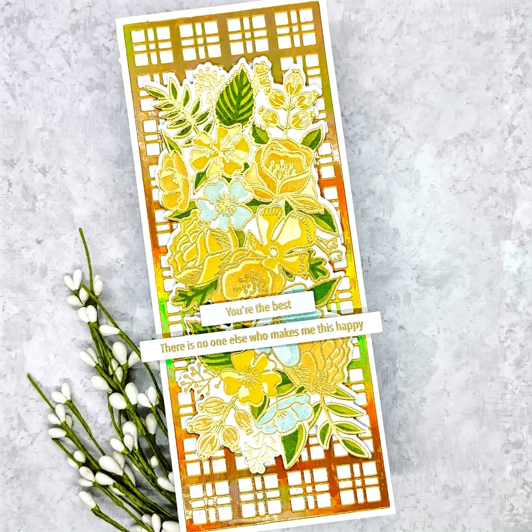 Thankful Flowers Slimline Stamp Set