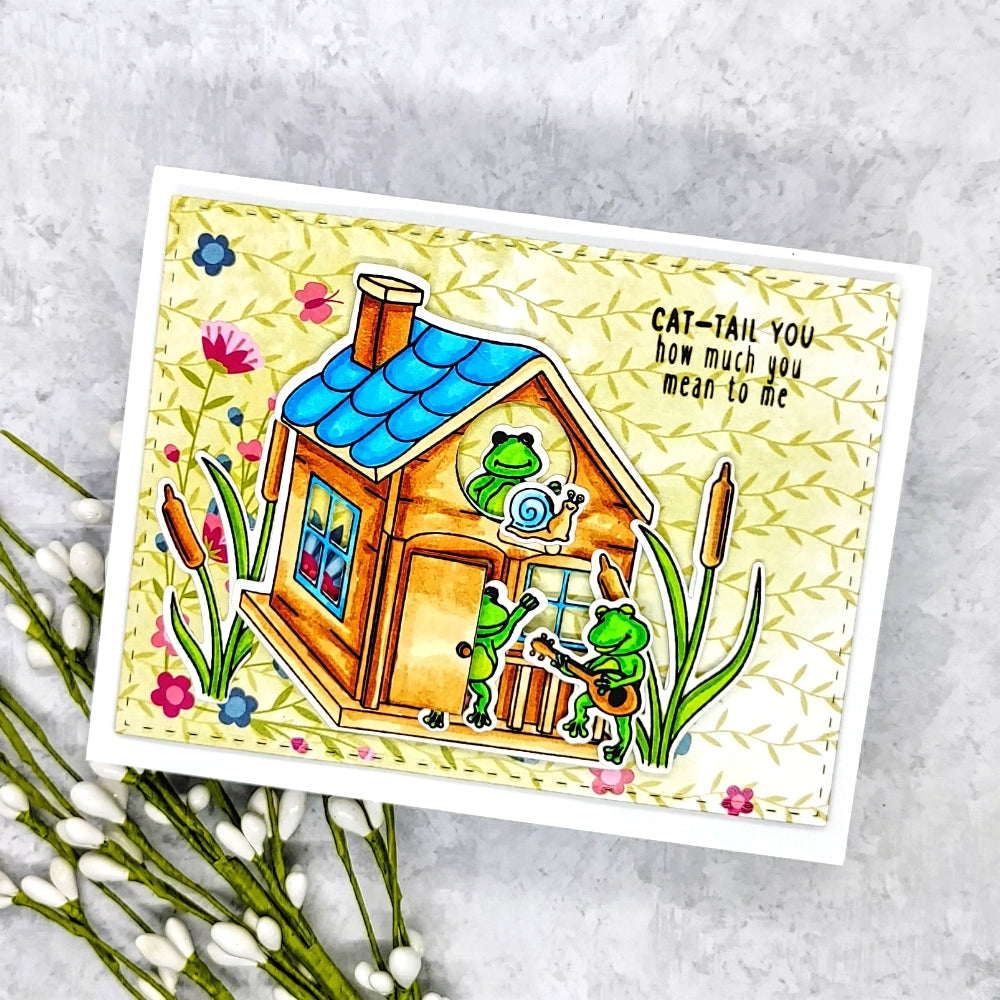 Birdhouse 4x4 Stamp Set