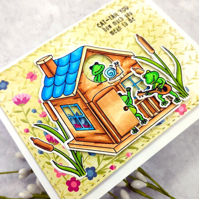 Birdhouse 4x4 Stamp Set