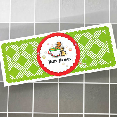 Slimline Basket Weave Pocket Die Set - Mini