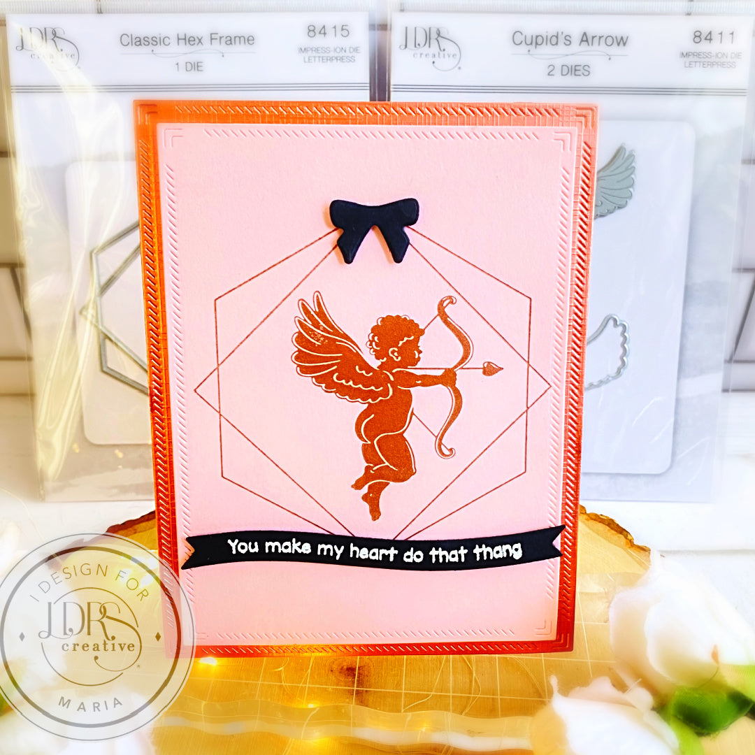 Cupid's Arrow Impress-ion Letterpress Dies