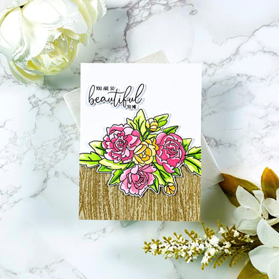 Joyful Blooms Layering Stencils