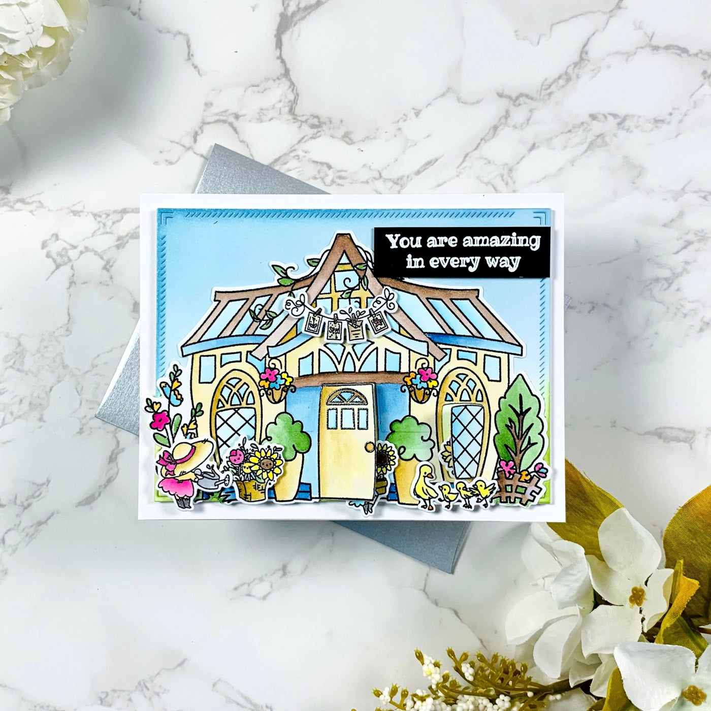 Greenhouse Pocket Pals 4x6 Stamp Set