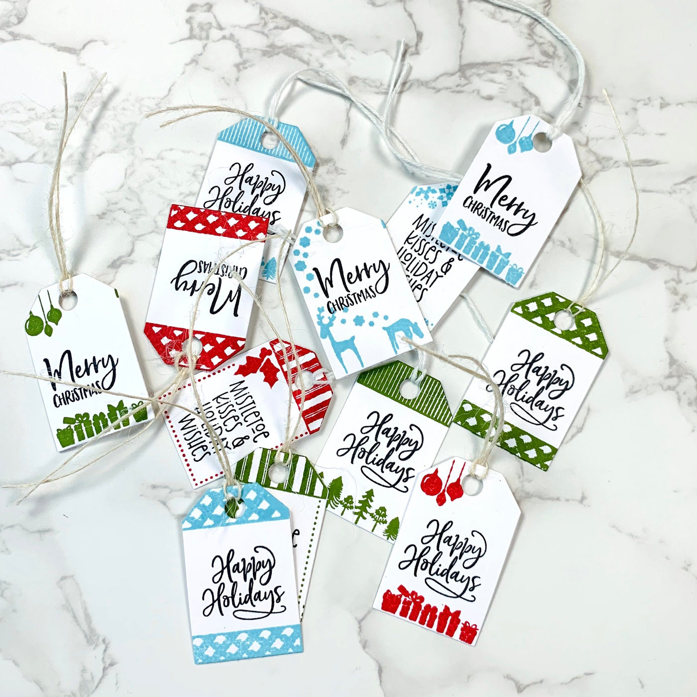 Christmas 4x6 Gift Tag Stack Stamp