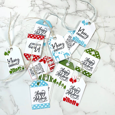 Christmas 4x6 Gift Tag Stack Stamp