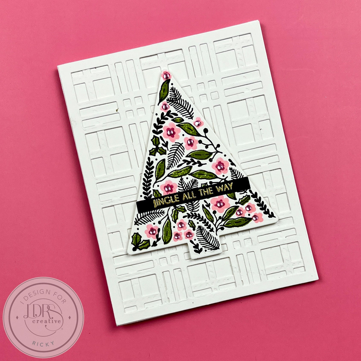 Holiday Floral 6x8 Stamps