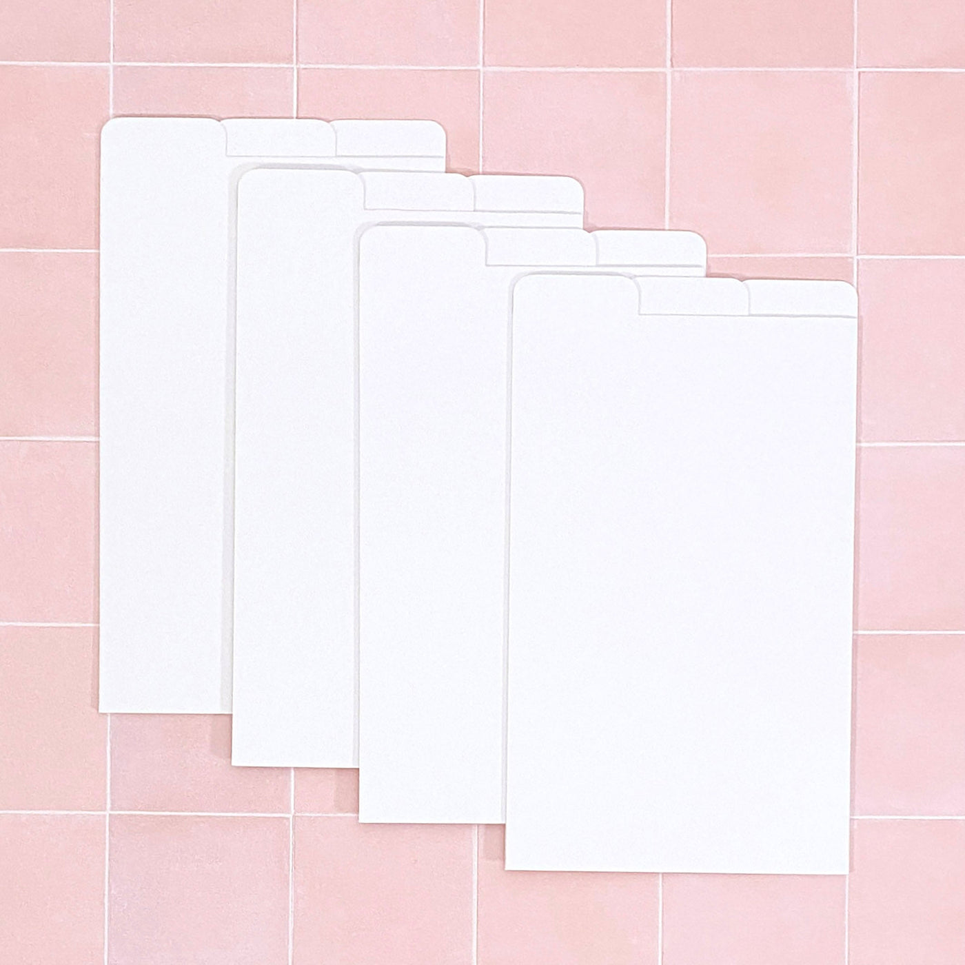 Cling & Store White Tabbed Inserts - Standard