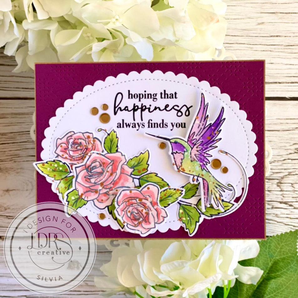 Trailing Hummingbird 4x6 Stamps