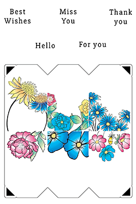 Spring Gift Tag Stack 4x6 Stamp Set