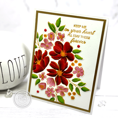 Sweetheart Floral Impress-ion Letterpress Dies