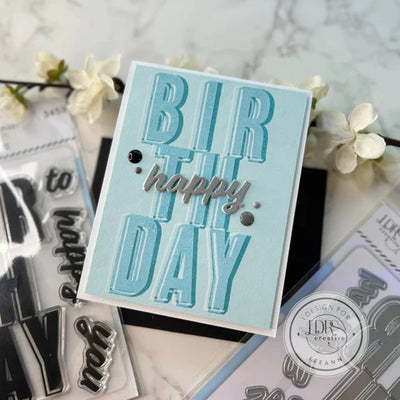 Big Word 4x6 Stamps - Birthday