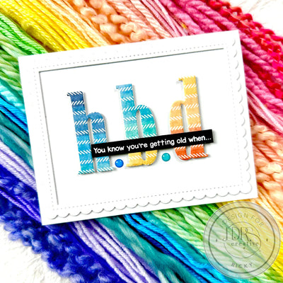 Snarky Birthday Stack Stamp
