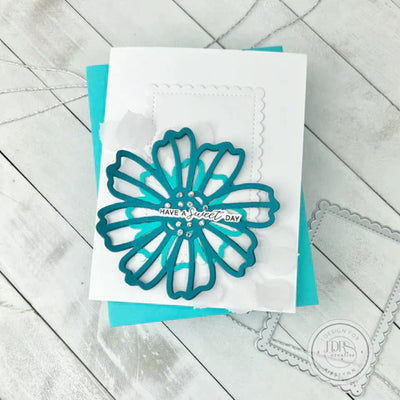 Delicate Stitches Scalloped Rectangle Dies