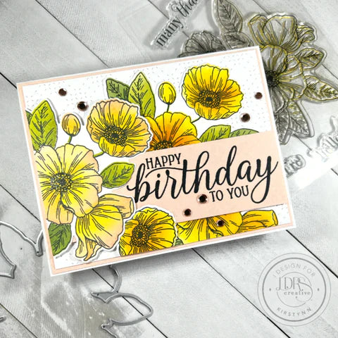 Poppy Posy Layering Stencils - 4 Pack