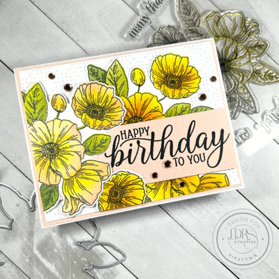 Poppy Posy Layering Stencils - 4 Pack