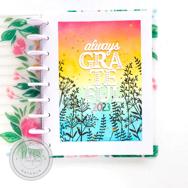 Floral Silhouette 4x6 Stamps