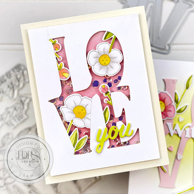 Flower Doodles 4x6 Stamps