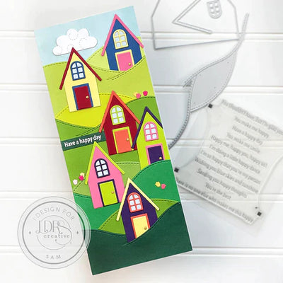 Happy Me, Happy You 4x4 Sentiment Stack Stamp