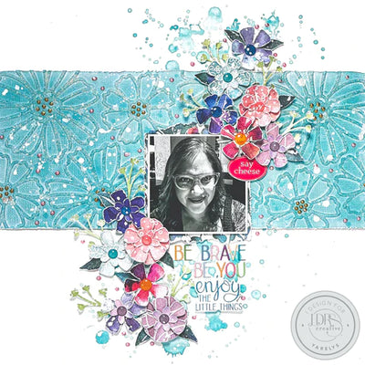 Lovely Watercolor Small Puffy Alpha Stickers