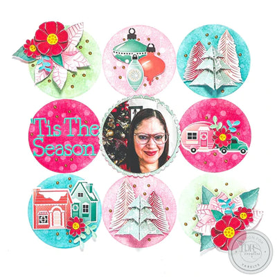 MacKenna Christmas Large Alpha Puffy Stickers