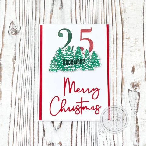Merry Christmas Word Dies