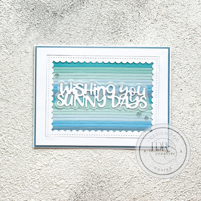 Delicate Stitches Scalloped Rectangle Dies